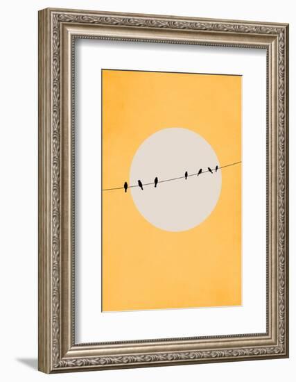 Chirping and Chilling-Kubistika-Framed Photographic Print