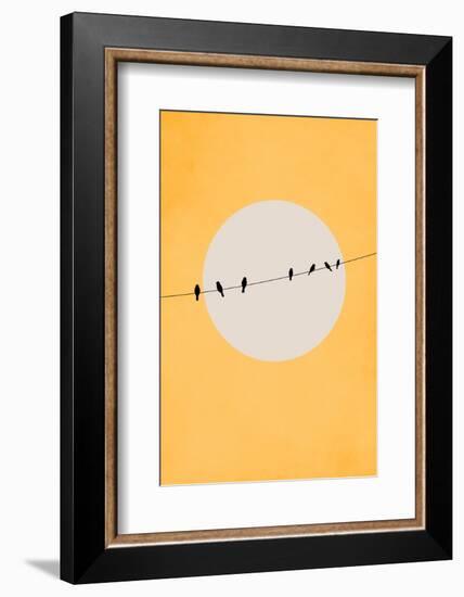 Chirping and Chilling-Kubistika-Framed Photographic Print