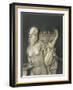 Chiselled Silver Plate Depicting Mythological Scene. Detail: Diana the Hunter-Cornelio Ghiretti-Framed Giclee Print