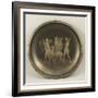 Chiselled Silver Plate Depicting Mythological Scene with Diana the Hunter-Cornelio Ghiretti-Framed Giclee Print