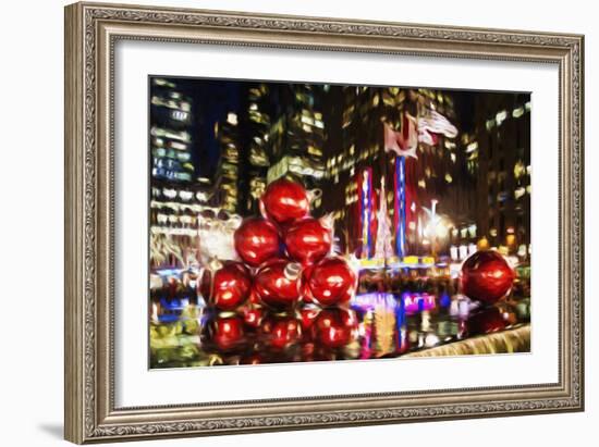 Chistmas Balls - In the Style of Oil Painting-Philippe Hugonnard-Framed Giclee Print
