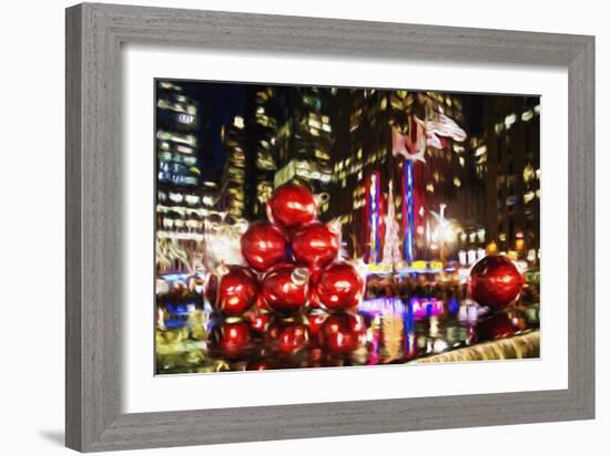 Chistmas Balls - In the Style of Oil Painting-Philippe Hugonnard-Framed Giclee Print