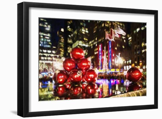 Chistmas Balls - In the Style of Oil Painting-Philippe Hugonnard-Framed Giclee Print