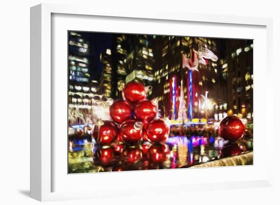 Chistmas Balls - In the Style of Oil Painting-Philippe Hugonnard-Framed Giclee Print