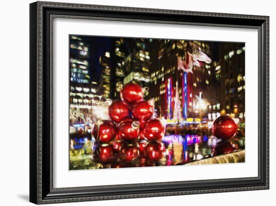 Chistmas Balls - In the Style of Oil Painting-Philippe Hugonnard-Framed Giclee Print