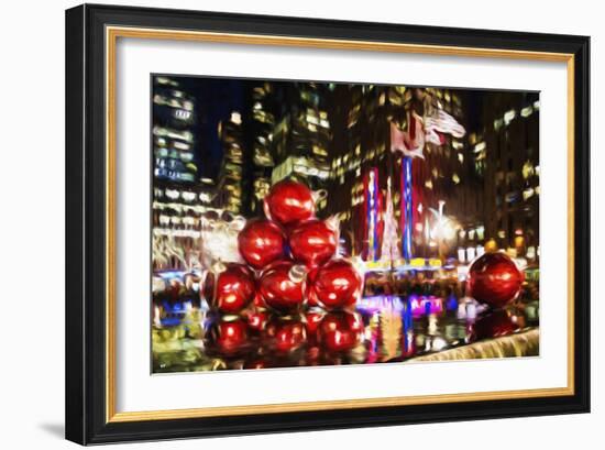 Chistmas Balls - In the Style of Oil Painting-Philippe Hugonnard-Framed Giclee Print