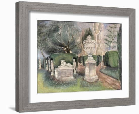 Chiswick House: Statues-Mary Kuper-Framed Giclee Print