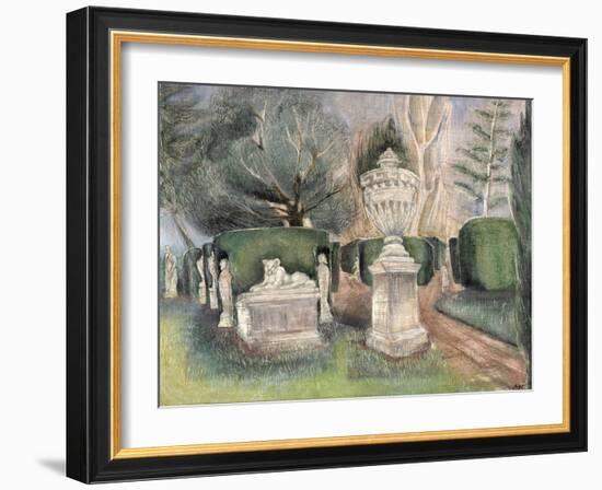 Chiswick House: Statues-Mary Kuper-Framed Giclee Print