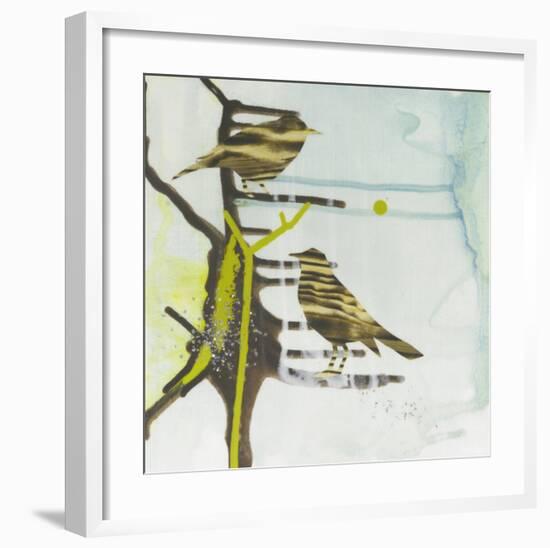 Chit, Chat, Chirp-Gina Miller-Framed Art Print