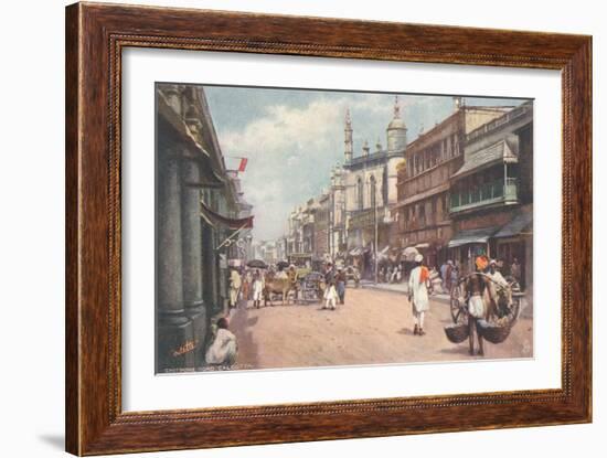 Chitpore Road, Calcutta, India-null-Framed Art Print