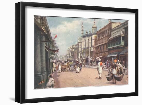 Chitpore Road, Calcutta, India-null-Framed Art Print