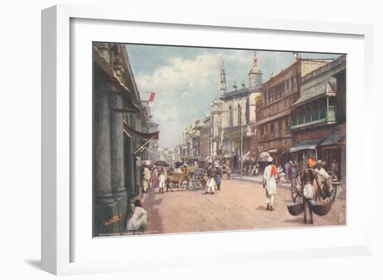 Chitpore Road, Calcutta, India-null-Framed Art Print