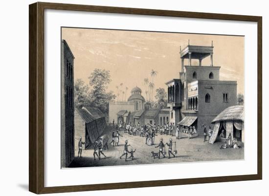 Chittapore Road, Calcutta, 1847-B Clayton-Framed Giclee Print