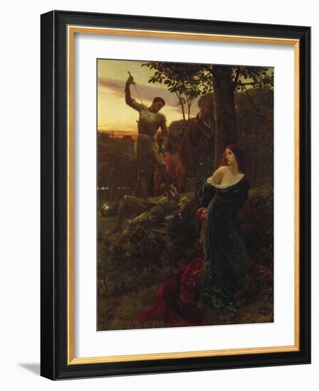 Chivalry, 1885-Frank Dicksee-Framed Giclee Print
