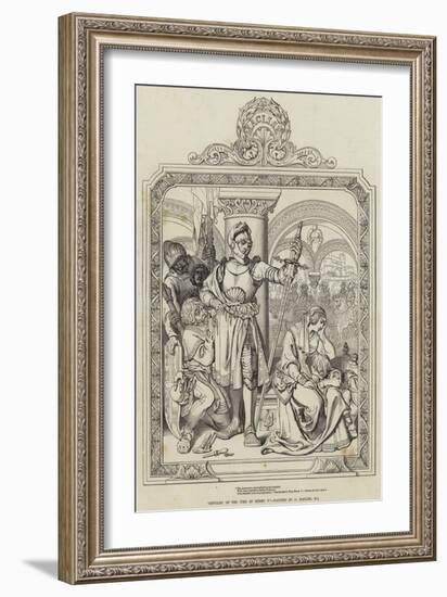 Chivalry of the Time of Henry V-Daniel Maclise-Framed Giclee Print