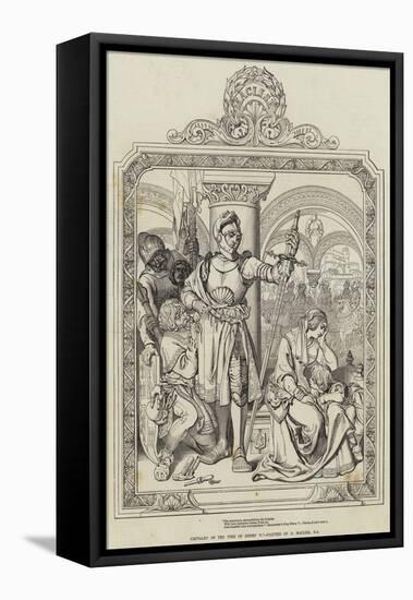 Chivalry of the Time of Henry V-Daniel Maclise-Framed Premier Image Canvas