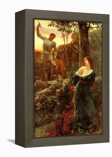Chivalry-Frank Bernard Dicksee-Framed Stretched Canvas