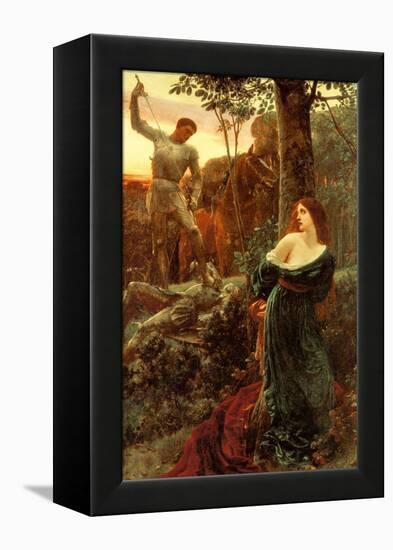 Chivalry-Frank Bernard Dicksee-Framed Stretched Canvas