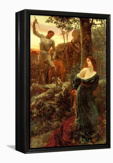 Chivalry-Frank Bernard Dicksee-Framed Stretched Canvas