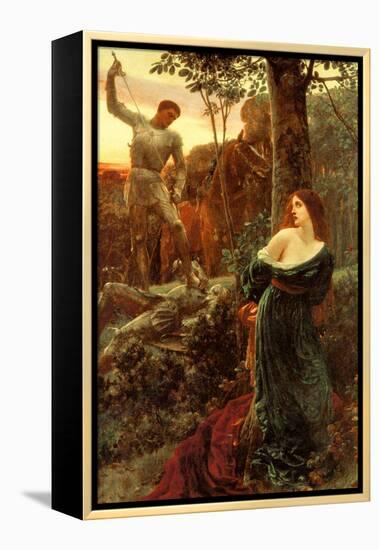 Chivalry-Frank Bernard Dicksee-Framed Stretched Canvas