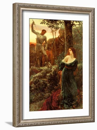 Chivalry-Frank Bernard Dicksee-Framed Art Print