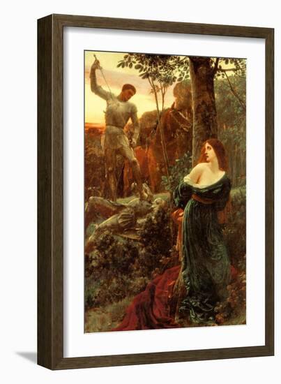 Chivalry-Frank Bernard Dicksee-Framed Art Print