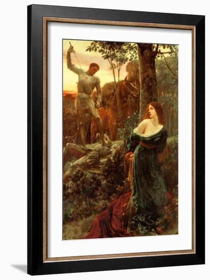 Chivalry-Frank Bernard Dicksee-Framed Art Print