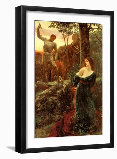 Chivalry-Frank Bernard Dicksee-Framed Art Print