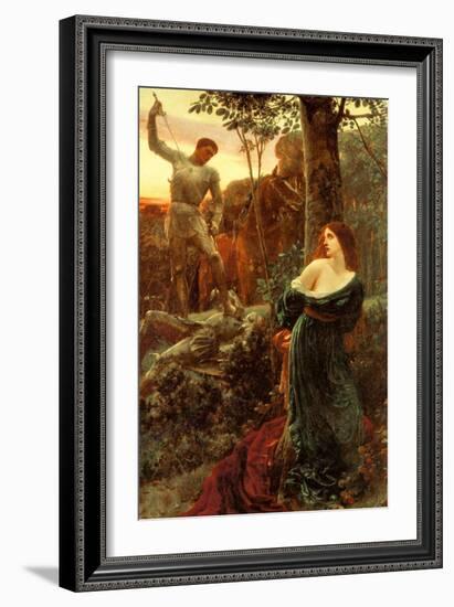 Chivalry-Frank Bernard Dicksee-Framed Art Print