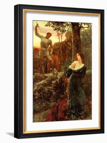 Chivalry-Frank Bernard Dicksee-Framed Art Print