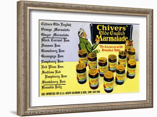 Chivers' Old English Marmalade-Curt Teich & Company-Framed Art Print