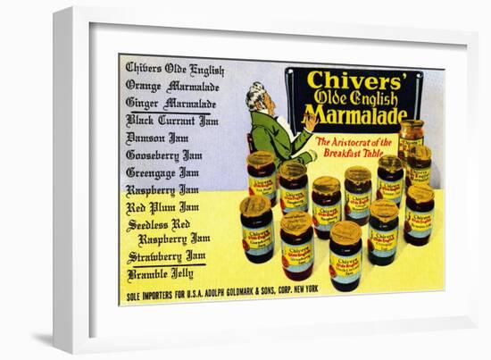 Chivers' Old English Marmalade-Curt Teich & Company-Framed Art Print