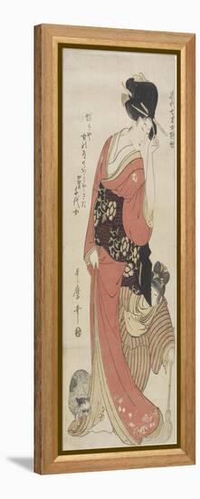 Chiyo from Kaga Province, C. 1801-1804-Kitagawa Utamaro-Framed Premier Image Canvas
