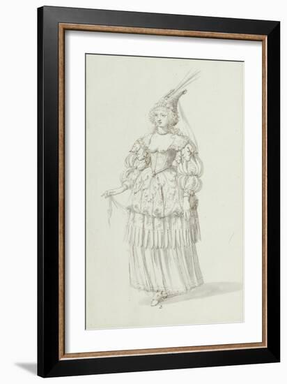 Chloris: Alternative Sketch for Henrietta Maria, C.1631-Inigo Jones-Framed Giclee Print