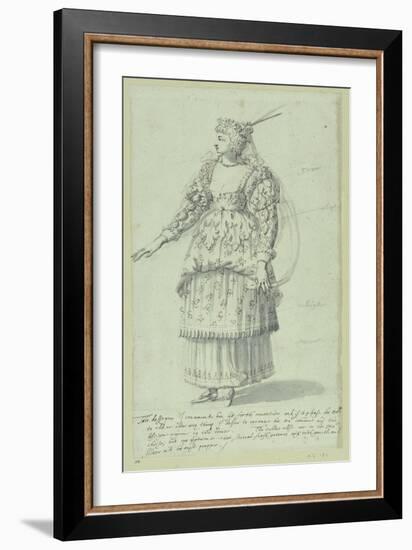 Chloris: Final Sketch for Henrietta Maria, C.1631-Inigo Jones-Framed Giclee Print