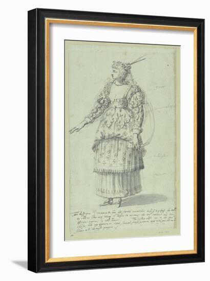 Chloris: Final Sketch for Henrietta Maria, C.1631-Inigo Jones-Framed Giclee Print