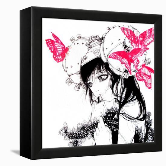 Cho-chan-Camilla D'Errico-Framed Stretched Canvas