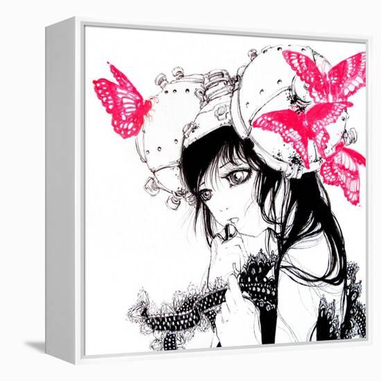 Cho-chan-Camilla D'Errico-Framed Stretched Canvas