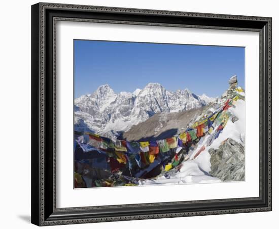 Cho La Pass, Solu Khumbu Everest Region, Sagarmatha National Park, Himalayas, Nepal, Asia-Christian Kober-Framed Photographic Print