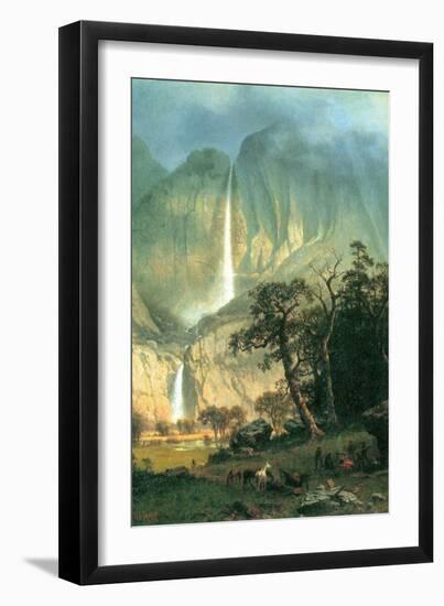 Cho-Looke, Yosemite Waterfall-Albert Bierstadt-Framed Art Print