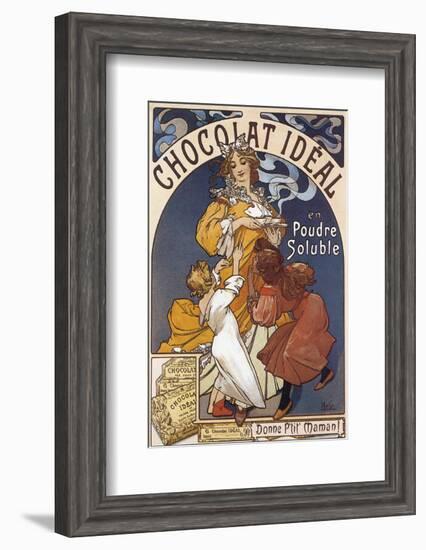 Chocolat Ideal en Poudre Soluble-Alphonse Mucha-Framed Premium Giclee Print