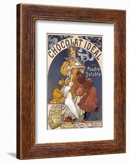 Chocolat Ideal en Poudre Soluble-Alphonse Mucha-Framed Premium Giclee Print