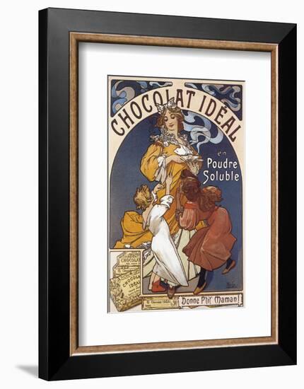 Chocolat Ideal en Poudre Soluble-Alphonse Mucha-Framed Premium Giclee Print