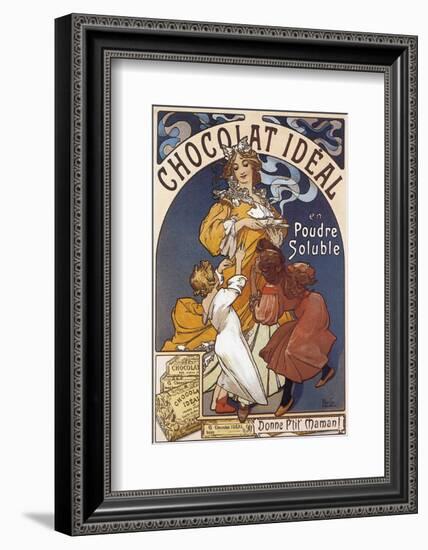 Chocolat Ideal en Poudre Soluble-Alphonse Mucha-Framed Premium Giclee Print