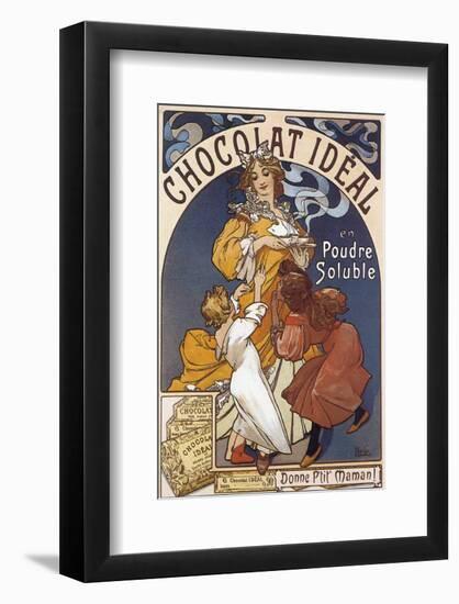 Chocolat Ideal en Poudre Soluble-Alphonse Mucha-Framed Premium Giclee Print