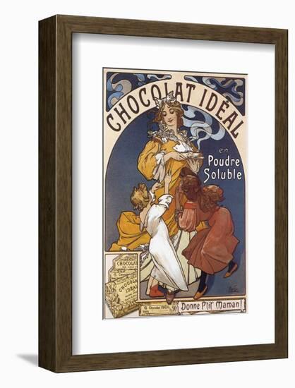 Chocolat Ideal en Poudre Soluble-Alphonse Mucha-Framed Premium Giclee Print