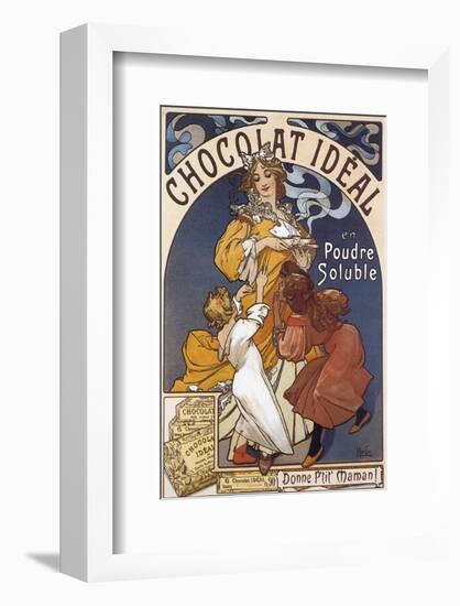 Chocolat Ideal en Poudre Soluble-Alphonse Mucha-Framed Premium Giclee Print