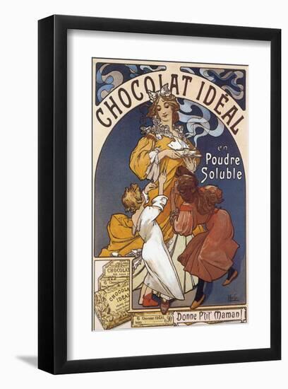 Chocolat Ideal en Poudre Soluble-Alphonse Mucha-Framed Premium Giclee Print