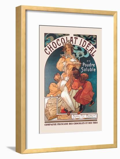 Chocolat Ideal-Alphonse Mucha-Framed Art Print