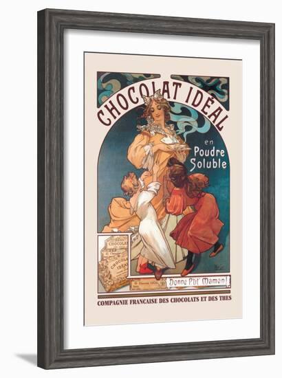 Chocolat Ideal-Alphonse Mucha-Framed Art Print